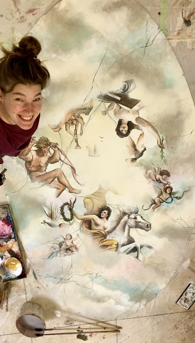 Deckenfresco im Stil der Renaissance